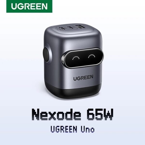 UGREEN CARGADOR NEXODE 65W ROBOT 2DA GENERACION