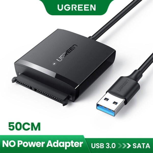 UGREEN ADAPTADOR USB A/ SATA para disco duro energizado