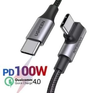 UGREEN CABLE TIPO C/TIPO C 100W RECTO/DOBLADO