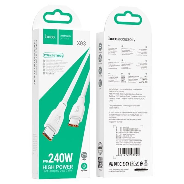 HOCO CABLE TIPO C/C 240W