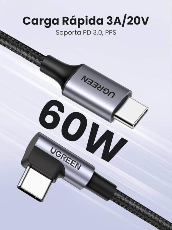 UGREEN CABLE TIPO C/C 60W