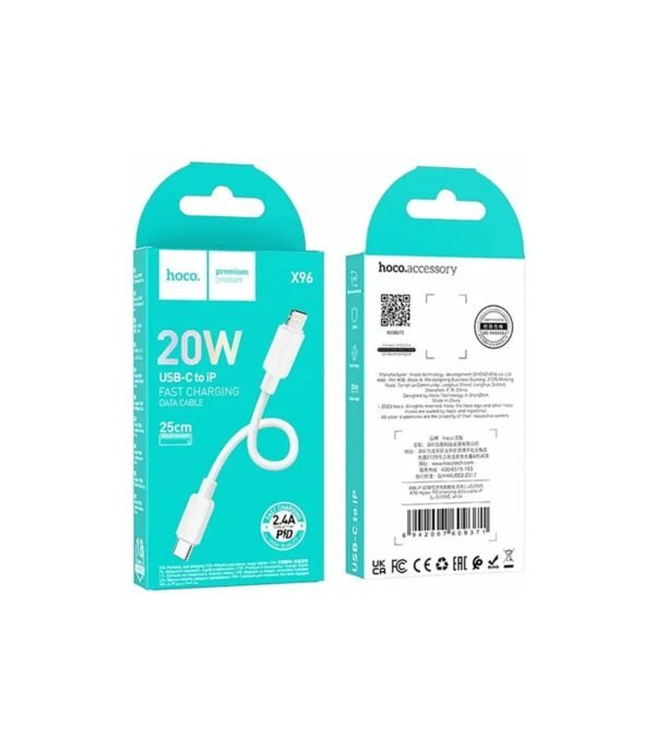 HOCO CABLE TIPO C/LIGHTNING 25CM