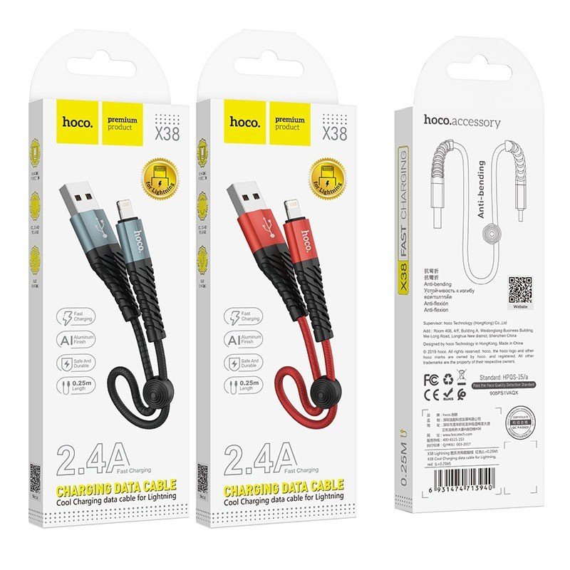 HOCO CABLE USB A/C 25CM REMATE