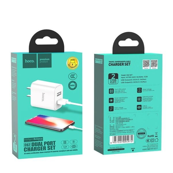 HOCO CARGADOR 20W CON CABLE