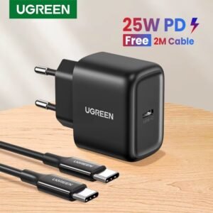 UGREEN CARGADOR 25W CON CABLE TIPO C