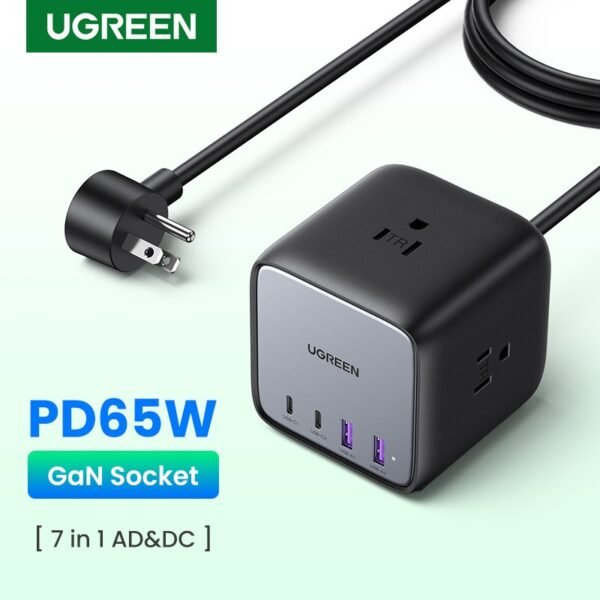 UGREEN ESTACION DE CARGA 65W CON ENCHUFES