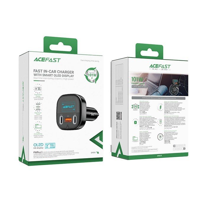 ACEFAST CARGADOR PARA AUTO 101W REMATE