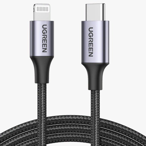 UGREEN CABLE TIPO C/ LIGHTNING TRENZADO