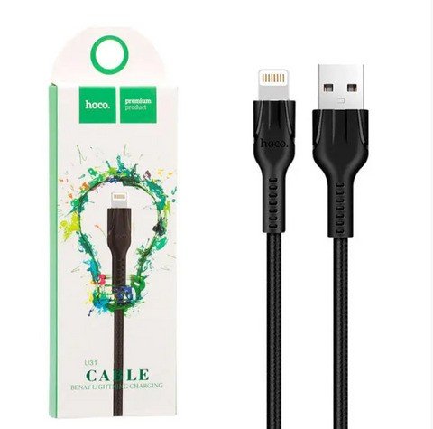 HOCO CABLE USB A/ LIGHTNING APPLE CAR