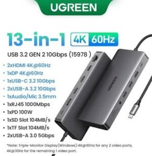 UGREEN HUB TIPO C 13 EN 1
