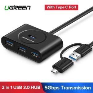 UGREEN HUB USB A/ TIPO C 4 EN 1