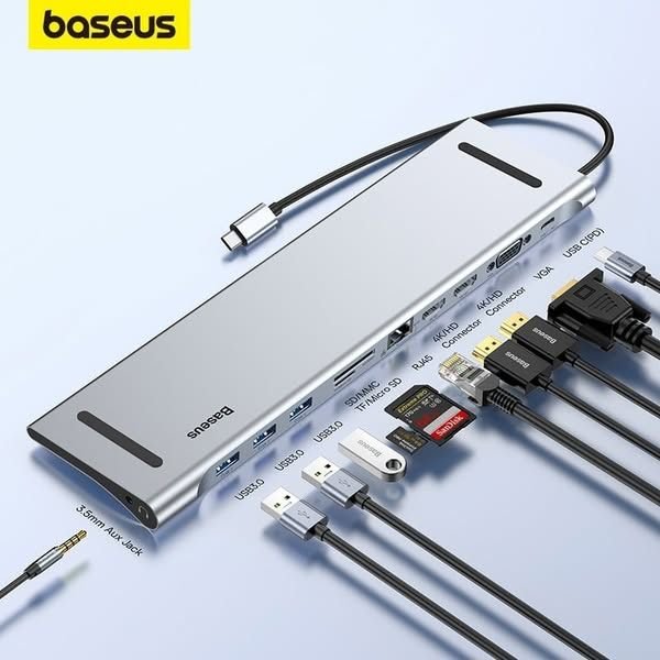 BASEUS HUB TIPO C 11 EN 1 SOPORTE