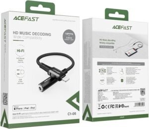 ACEFAST ADAPTADOR LIGHTNING/ AUX