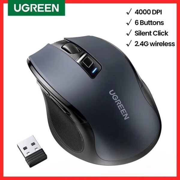 UGREEN MOUSE INALAMBRICO ERGONOMICO