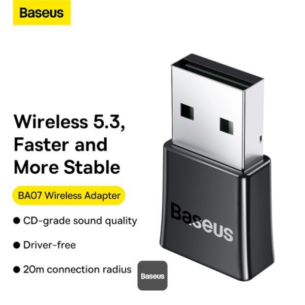 BASEUS ADAPTADOR BLUETOOTH 5.3 PARA COMPUTADORA