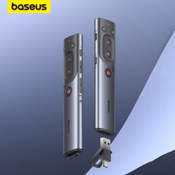 BASEUS PRESENTADOR PARA DIAPOSITIVAS METALICO RECARGABLE