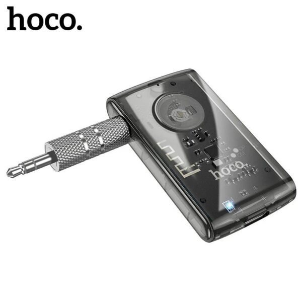 HOCO RECEPTOR BLUETOOTH 5.0 RECARGABLE TRANSPARENTE