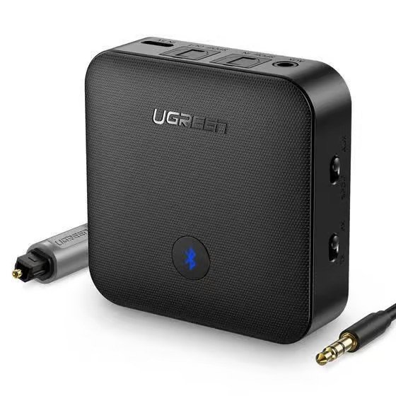 UGREEN RECEPTOR Y TRANSMISOR BLUETOOTH 5.0 RECARGABLE COMPLETO