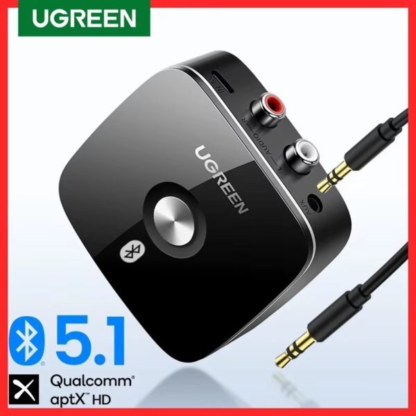 UGREEN RECEPTOR BLUETOOTH AUX RCA ENERGIZADO