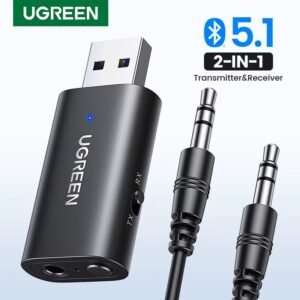 UGREEN RECEPTOR Y TRANSMISOR BLUETOOTH ENERGIZADO
