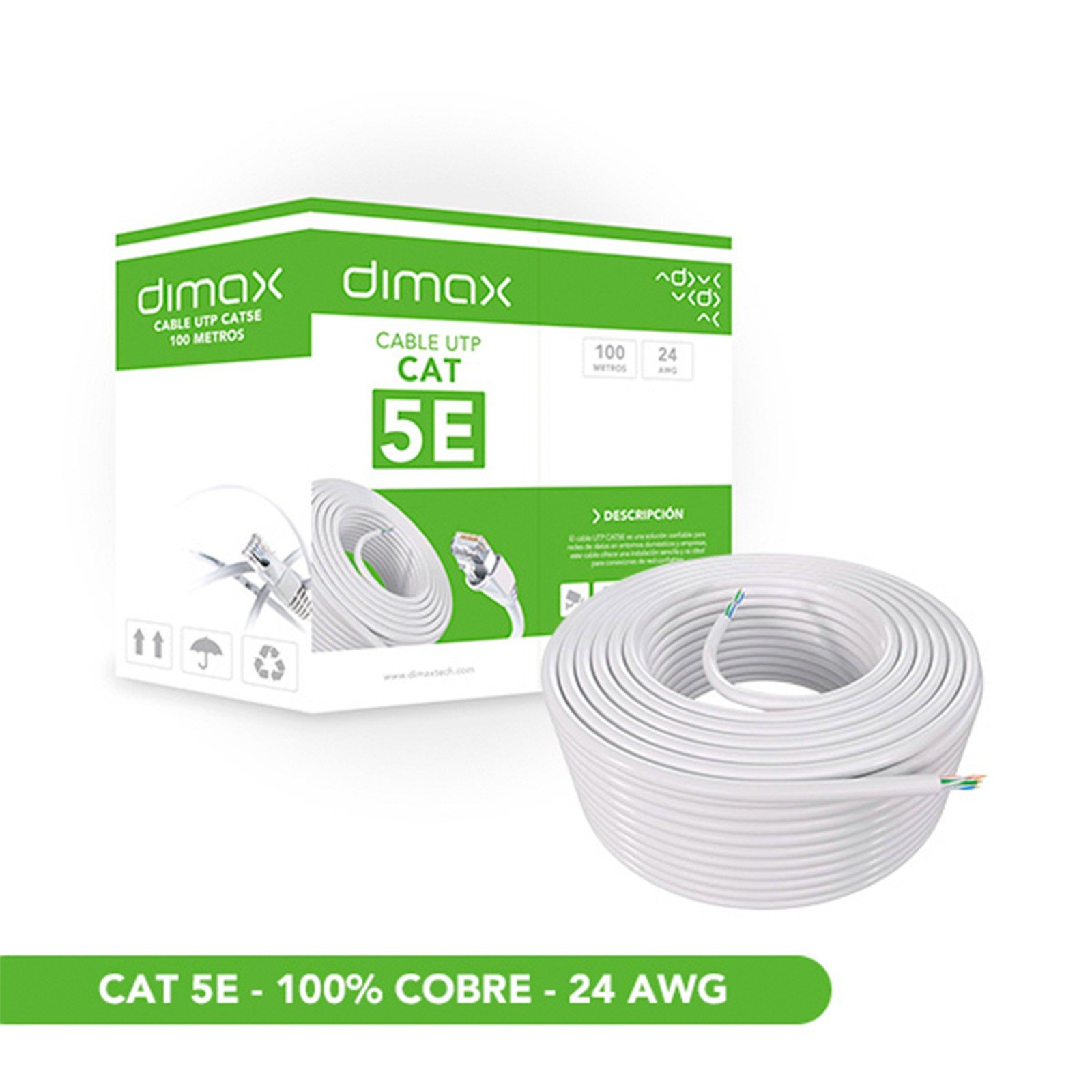 DIMAX CABLE ETHERNET CAT 5E REMATE 305M