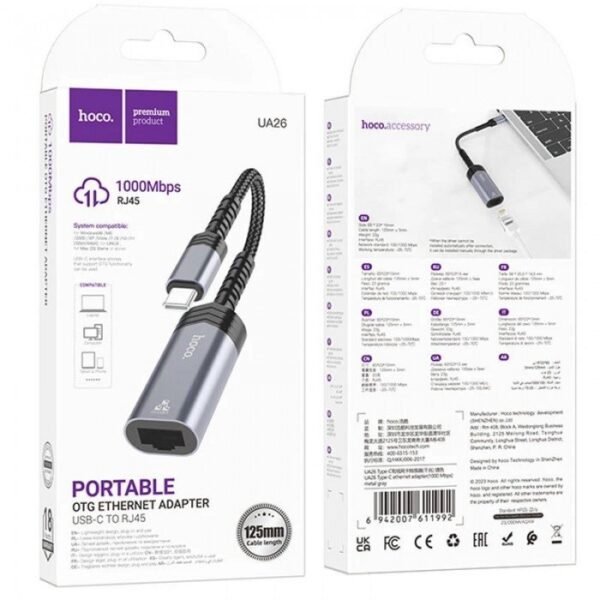 HOCO ADAPTADOR TIPO C A ETHERNET