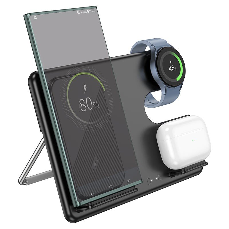 HOCO CARGADOR INALAMBRICO PARA ANDROID 3 EN 1 REMATE
