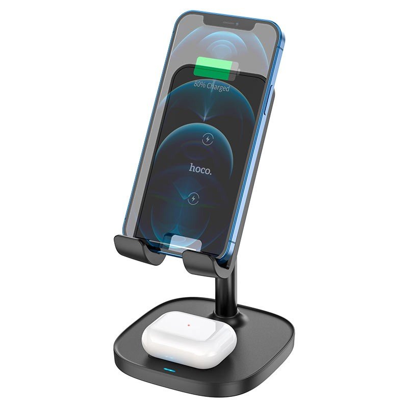 HOCO CARGADOR INALAMBRICO 2 EN 1 PARA IPHONE REMATE