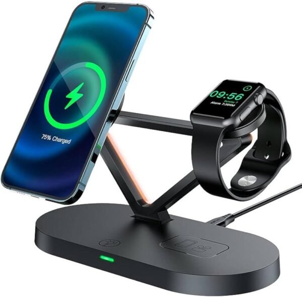 ACEFAST CARGADOR INALAMBRICO MAGSAFE PARA IPHONE WATCH AIRPODS