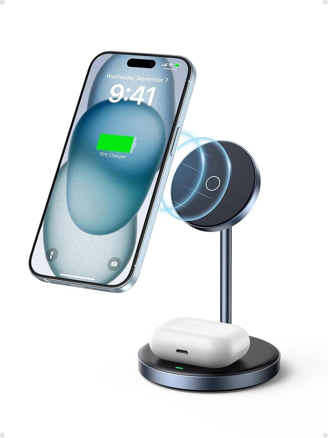 UGREEN CARGADOR INALAMBRICO MAGSAFE PARA IPHONE AIRPODS REMATE