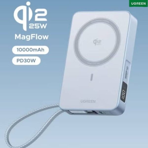 UGREEN POWERBANK MAGSAFE QI2 CABLE INTEGRADO
