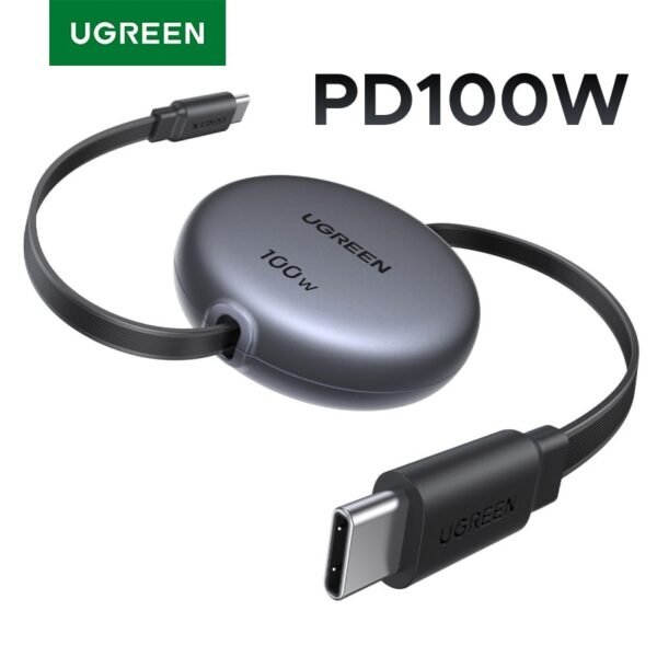 UGREEN CABLE TIPO C RETRACTIL 100W