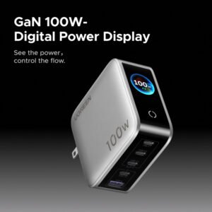 UGREEN CARGADOR NEXODE 5 PUERTOS CON PANTALLA