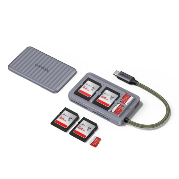UGREEN ESTUCHE Y LECTOR DE TARJETAS TIPO C