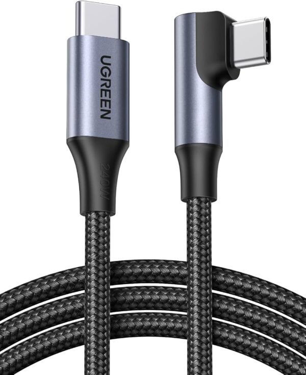 UGREEN CABLE TIPO C/ TIPO C 240W RECTO DOBLADO