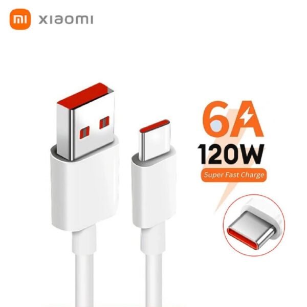 XIAOMI CABLE USB A/ TIPO C 6A 120W 1M