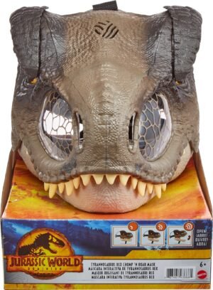 MATTEL JURASSIC WORLD MASCARA CON SONIDO T REX JUGUETE