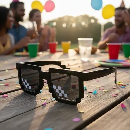 Lentes gafas Pixel para fiesta