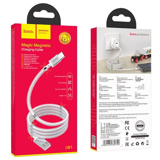 HOCO CABLE TIPO C MAGNETICO ENTRE SI REMATE