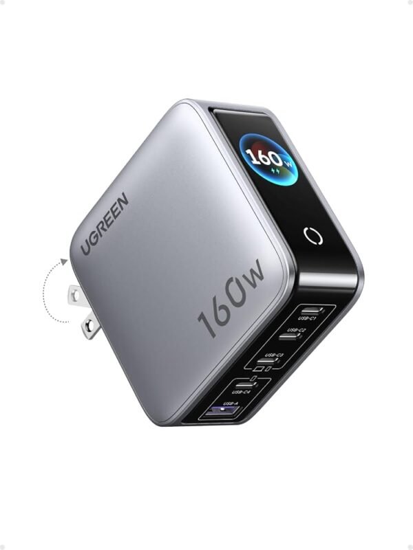 UGREEN CARGADOR NEXODE PRO 160W CON PANTALLA