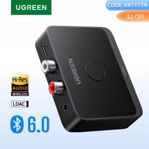UGREEN RECEPTOR BLUETOOTH 6.0 HIRES AUX/ RCA